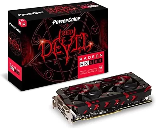 Placa De Video Amd Rx 580 8Gb Powercolor Red Devil