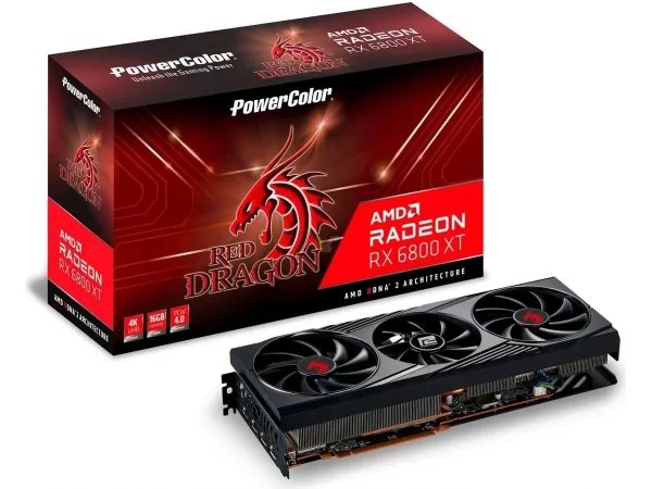Placa De Video Amd Rx 6800 Xt Powercolor Red Dragon