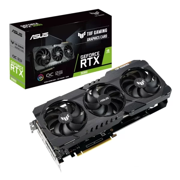 Placa De Video Rtx 3060 Asus Tuf 12G V2 Gaming Lhr