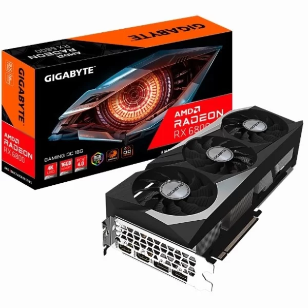 Placa De Video Rx 6800 Gigabyte Radeon Gaming Oc 16G