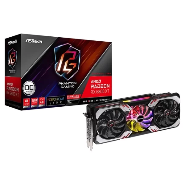 Placa De Video Rx 6800 Xt Vga Radeon Phantom Gaming D 16G Oc