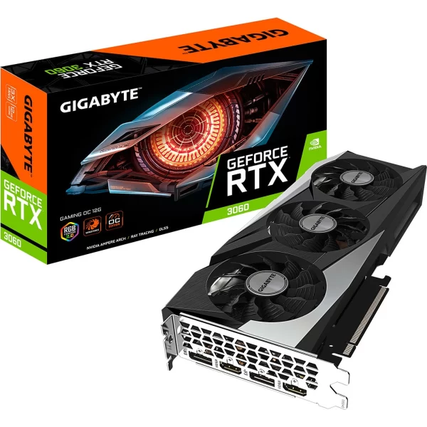 Placa De Video Rtx 3060 12Gb Gigabyte Gaming Oc Gddr6