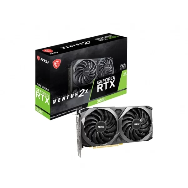 Placa De Video Rtx 3060 Msi Ventus 2X 12G Oc