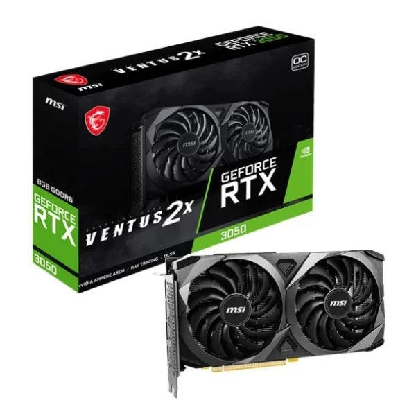 Placa De Video Rtx 3050 Msi Ventus 2 X 8G Oc