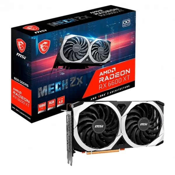 Placa De Video Rx 6600 Xt Msi Radeon Mech 2X 8G Ocv1