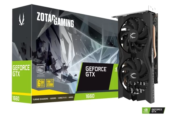 Placa De Video Gtx 1660 Zotac Twin Fan 6Gb