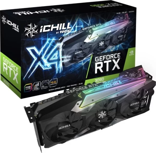 Placa De Video Rtx 3090 Inno3D Ichill 24Gb