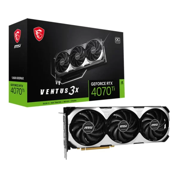 Placa De Video Msi Geforce Rtx 4070 Ti Ventus 3X 12G Oc (724