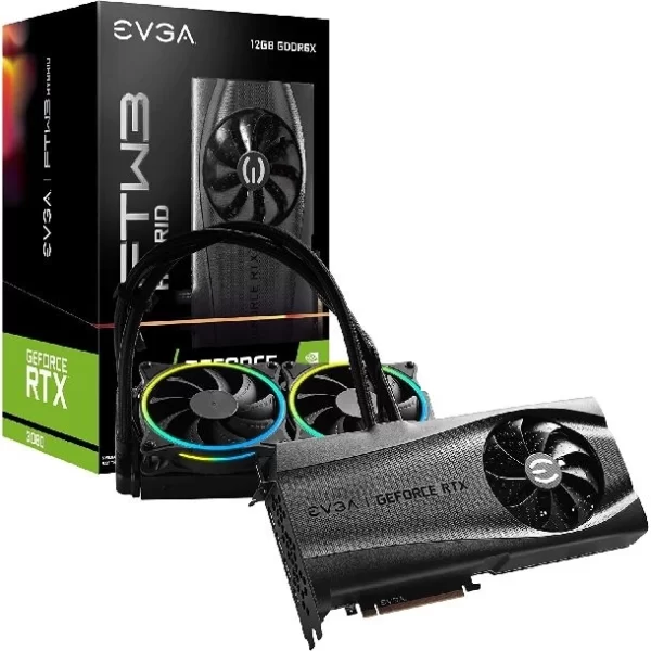 Placa De Video Nvidia Evga Rtx 3080 Ftw3 Ultra Hybrid 12Gb