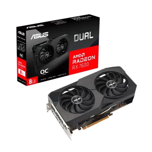 Placa De Video Amd Rx 7600 Asus Dual 8Gb Oc