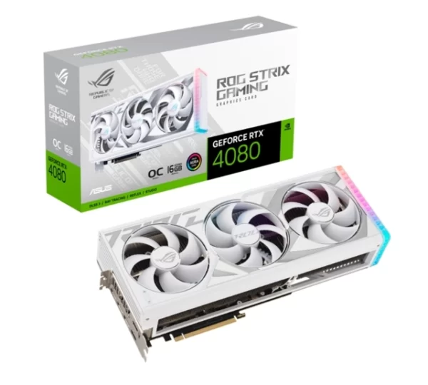 Placa De Video Asus Rog Strix Rtx 4080 16Gb White