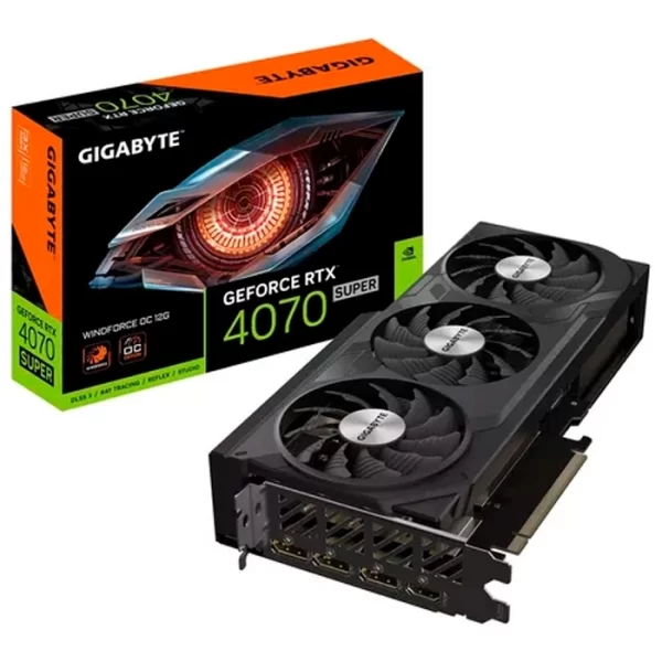 Placa De Video Rtx 4070 Super Gigabyte Windforce Oc 12Gb