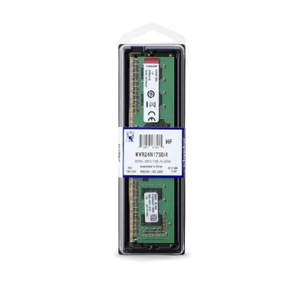 Memoria Ddr4 4Gb Kingston 2400Mhz Cl17 Kvr 1Rx16