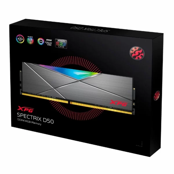 Memoria Ddr4 8Gb 3200Mhz Adata Xpg St50 Spectrix Ddr4 Grey