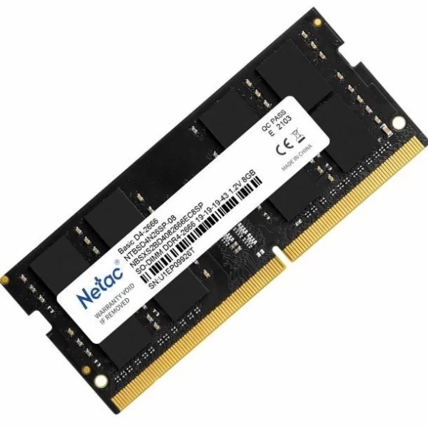 Memoria Sodimm Ddr4 8Gb Netac Basic 2666 C19
