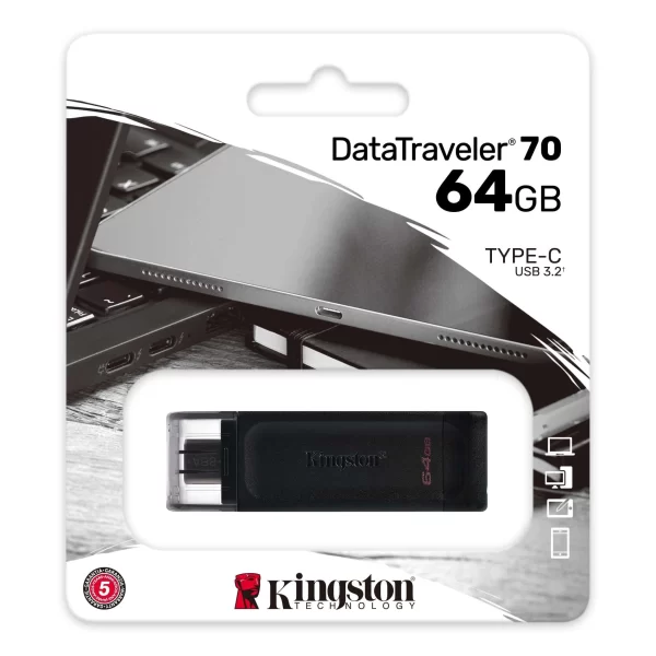 Pendrive 64Gb Kingston Dt70 Usb-C