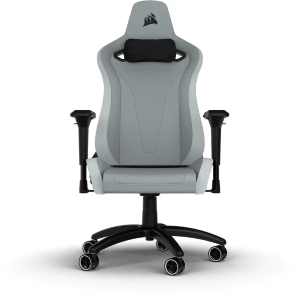 Silla Gamer Corsair Tc200 Cuero Gris / Blanco