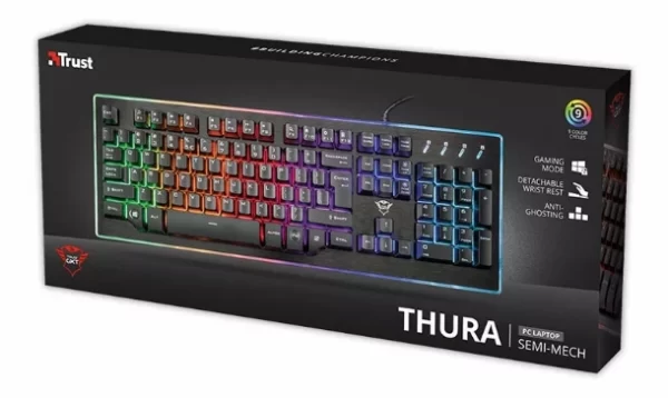 Teclado Gamer Trust Thura Semi Es Gxt 860 - Imagen 2