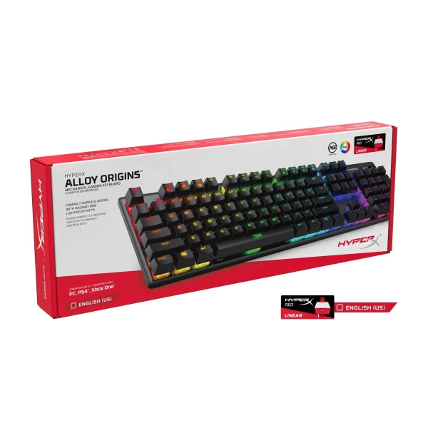 Teclado Gamer Hyperx Alloy Origins Rgb Mecanico Switch - Imagen 2