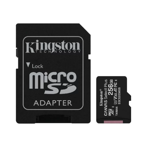 Micro Sd 256Gb C10 Kingston Canvas Select Plus