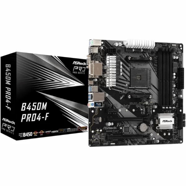 Mother Asrock B450M Pro4 Box (Am4)