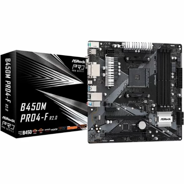 Mother Asrock B450M-Pro4-F R2.0 (Am4)