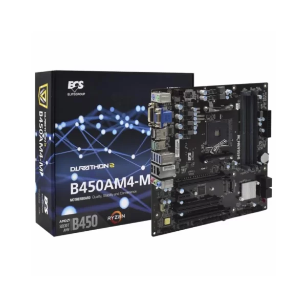 Mother Ecs B450Am4-M Box M-Atx (Am4)