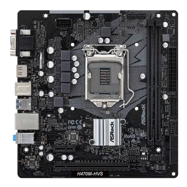 Mother Asrock H470M-Hvs S1200 - Imagen 2