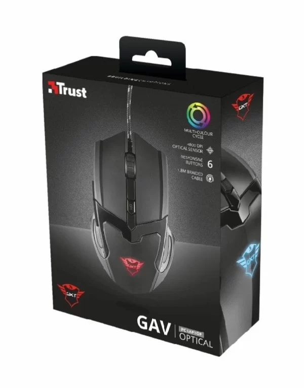 Mouse Gamer Trust Gav Gxt101 Black