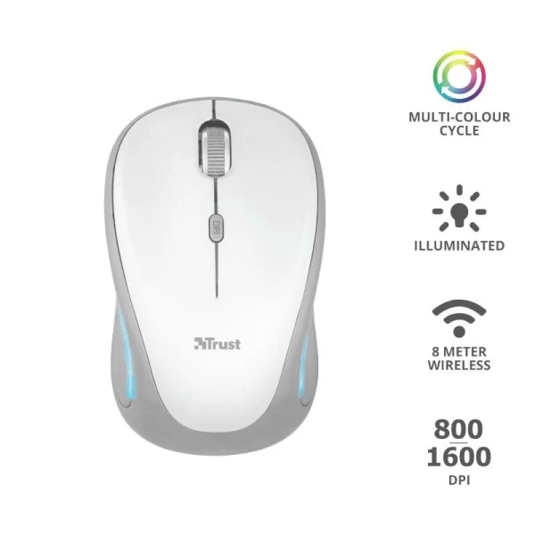 Mouse Inalámbrico Yvi Fx Blanco