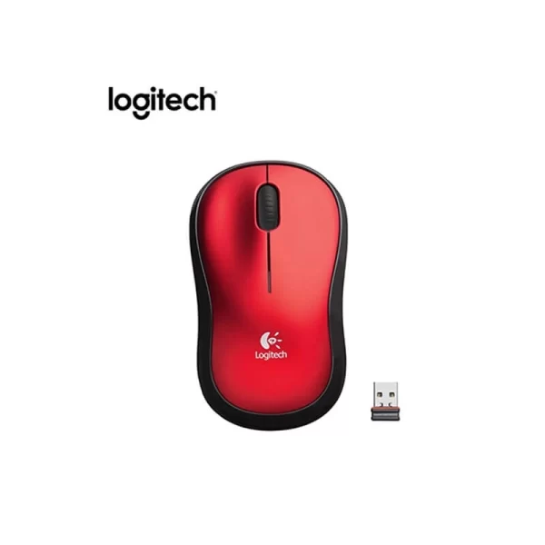 Mouse Logitech Wir M185 Red