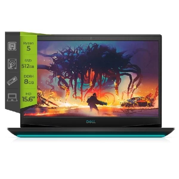 Notebook Dell 15" Inspiron G5 R5 8Gb 512Gb Rx5600 W